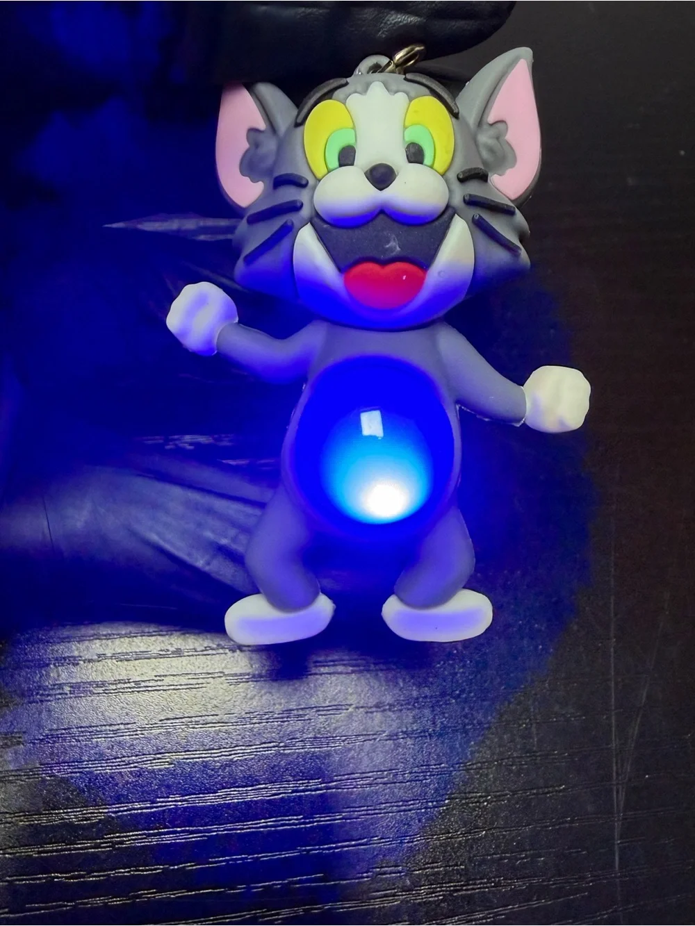 Tom Cat Light Up Belly Keychain/Bag Charm Belly Lights Up Once It’s Hit/Tapped